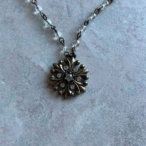 Vintage Coldwater Creek Snowflake Necklace
